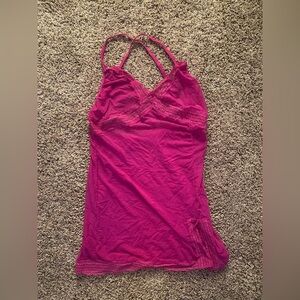 HUSTLER HOLLYWOOD Pink Neglige Lingerie Lace Trim Sheer Mesh Teddy Size Small